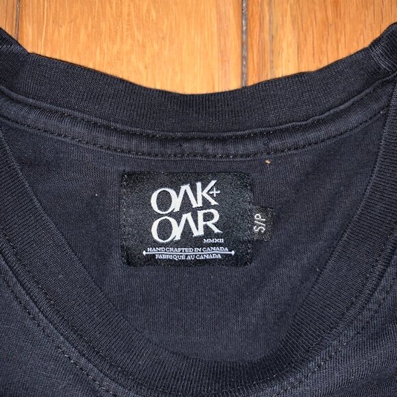 Toilers Tee Oak Oar Men’s Small Black Outdoor Casual Running Hiking Camping Logo - Picture 3 of 5